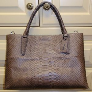 Coach Soft Borough Embossed Leather Handbag 32349